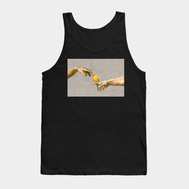 scritching a sun conure #full Tank Top by FandomizedRose